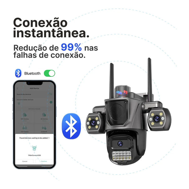 Conexão da câmera com o aplicativo